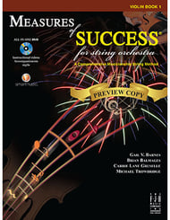 Measures of Success for String Orchestra No. 1 Violin string method book cover Thumbnail